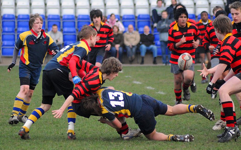 Coundon_KingHenr_22_U14CSF_.jpg :: Images from the 2008/9 U14 Coventry Schools rugby final between Coundon Court and King Henry VIII.Coundon winning 3-0