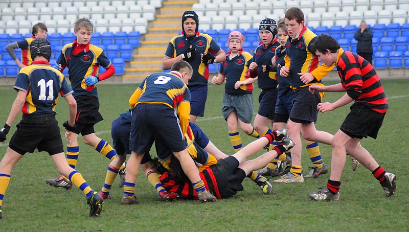 Coundon_KingHenr_24_U14CSF_.jpg :: Images from the 2008/9 U14 Coventry Schools rugby final between Coundon Court and King Henry VIII.Coundon winning 3-0