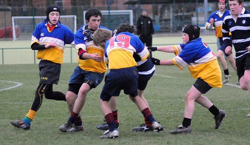 Cov-U14_Solihull_09_240309.jpg :: A few images from the 2008/9 U14 game between Coventry Schools and Solihull.Coventry winning 15-17