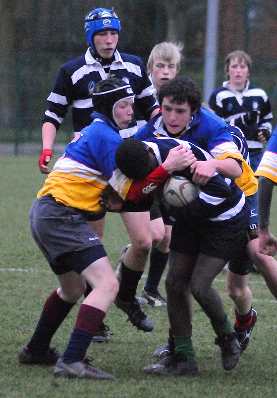 Cov-U14_Solihull_15_240309.jpg :: A few images from the 2008/9 U14 game between Coventry Schools and Solihull.Coventry winning 15-17