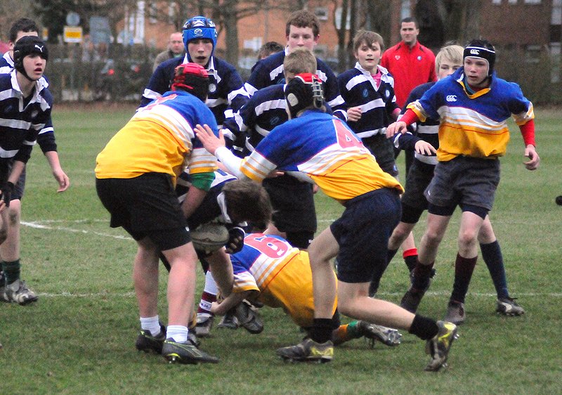 Cov-U14_Solihull_18_240309.jpg :: A few images from the 2008/9 U14 game between Coventry Schools and Solihull.Coventry winning 15-17