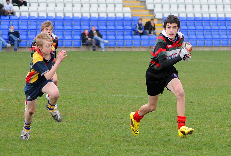 WU13_CoundonC_18_CSF_310309.jpg :: Images from the 2008/9 U13 Coventry Schools Final played at the Butts Arena.Coundon winning 13-8