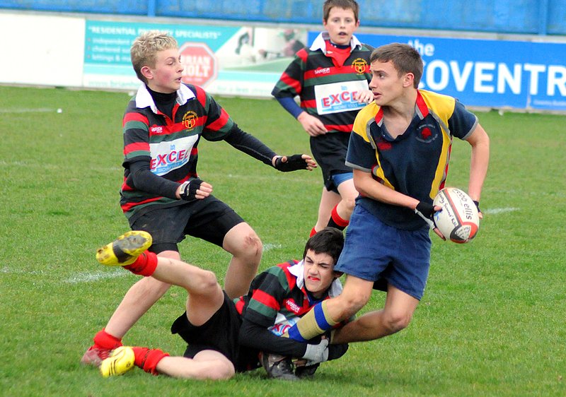 WU13_CoundonC_25_CSF_310309.jpg :: Images from the 2008/9 U13 Coventry Schools Final played at the Butts Arena.Coundon winning 13-8