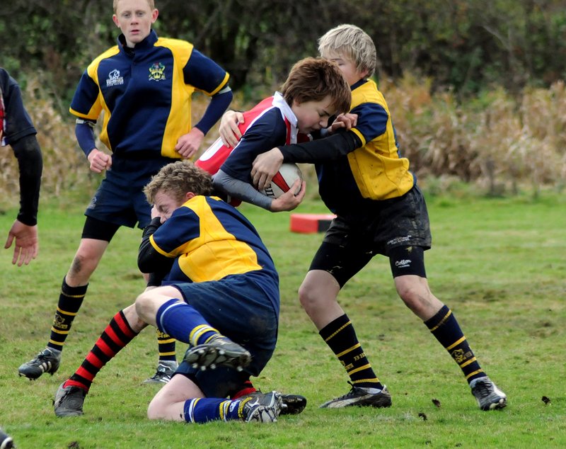 bBU14_Nuneaton_12_091108.jpg :: Images from the 2008/9 U14 game between Barkers and Nuneaton.Lost 0-34 with 2 disallowed tries for Barkers.
