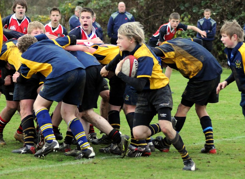 bBU14_Nuneaton_13_091108.jpg :: Images from the 2008/9 U14 game between Barkers and Nuneaton.Lost 0-34 with 2 disallowed tries for Barkers.