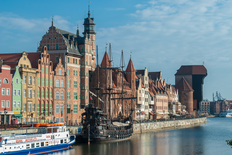 _RL21110.jpg :: Old harbor at the Motlawa River, Gdansk, Poland