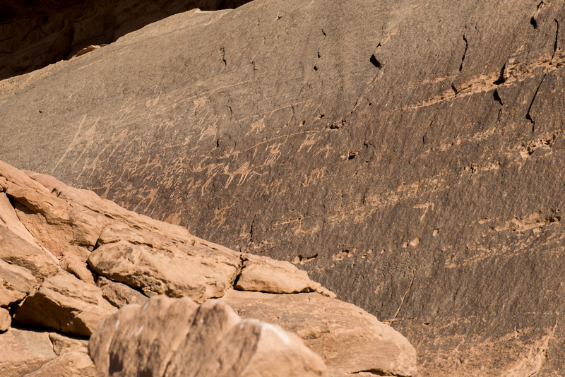RL6_9705.jpg :: 12,000 year old petroglyphs in the Wadi Rum Desert, Jordan