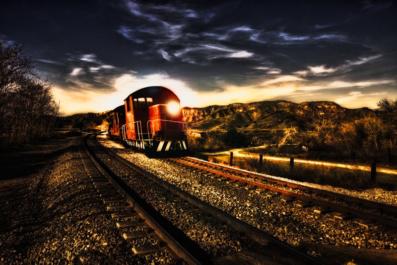 Rollin Old School.jpg :: Old School Train art