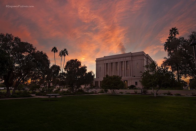 Mesa Temple Sunset.jpg :: Mesa Temple Sunset