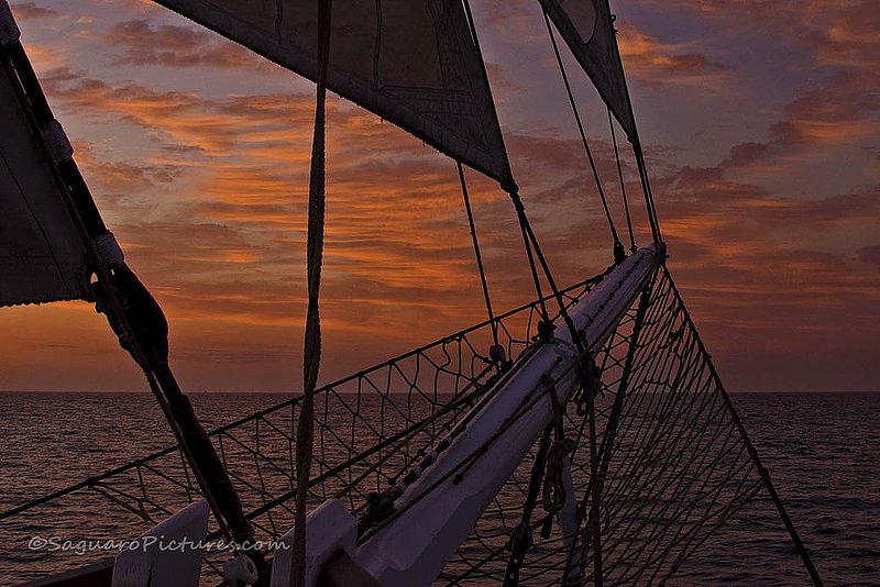 Sailing at Sunset.jpg :: Sailing at Sunset