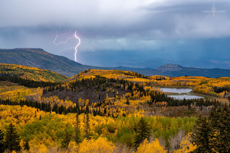 Fall Colors and Lightning.jpg :: Fall Colors and Lightning