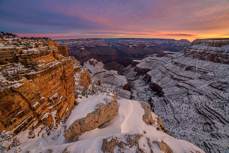 Snowy Grand Canyon Sunrise.jpg :: Snowy Grand Canyon Sunrise