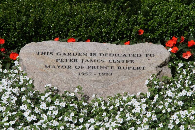 BC Prince Rupert 12.jpg :: City Hall park honors Charles Hayes and Peter Lester