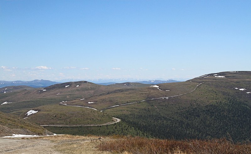 YUK Top of World Hwy.jpg :: The road from Chicken, Alaska to Dawson, Yukon Territory, Canada
