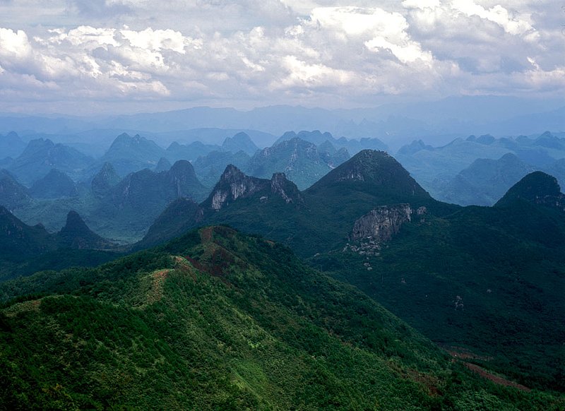 Guilin.jpg :: Gum drop hills, karst formations, Guilin, China.