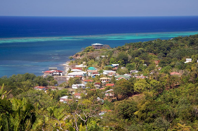 IMG_1275.jpg :: A view of Punta Gorda, the Garifuna community on Roatan, Honduras.