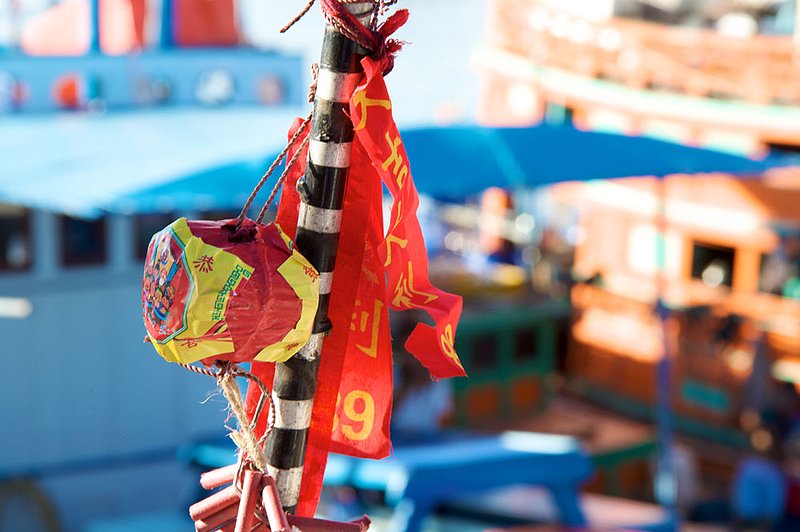 IMG_1828.jpg :: Thai firecrackers used for safe journeys and well wishing, Khao Lak, Thailand.