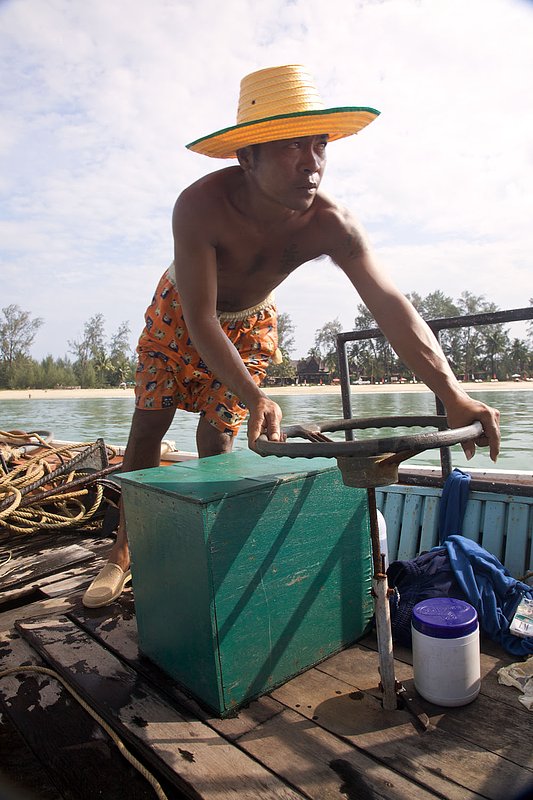 IMG_2103.jpg :: Thai boat captain off of Khao Lak, Thailand.