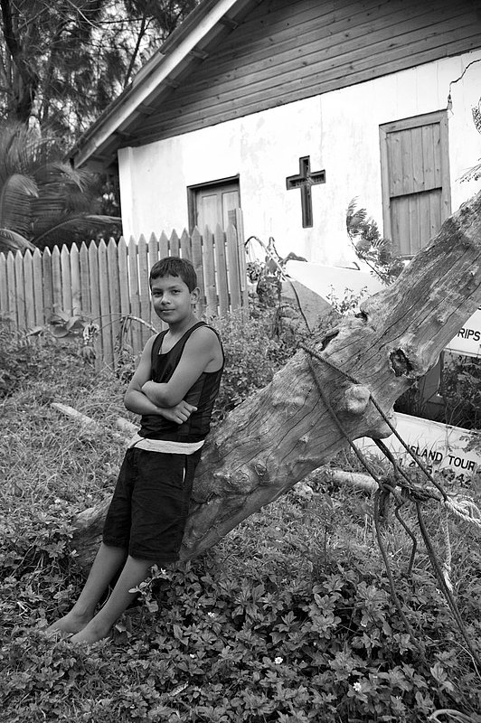 IMG_2981.jpg :: A young Honduran boy on Roatan, Honduras.