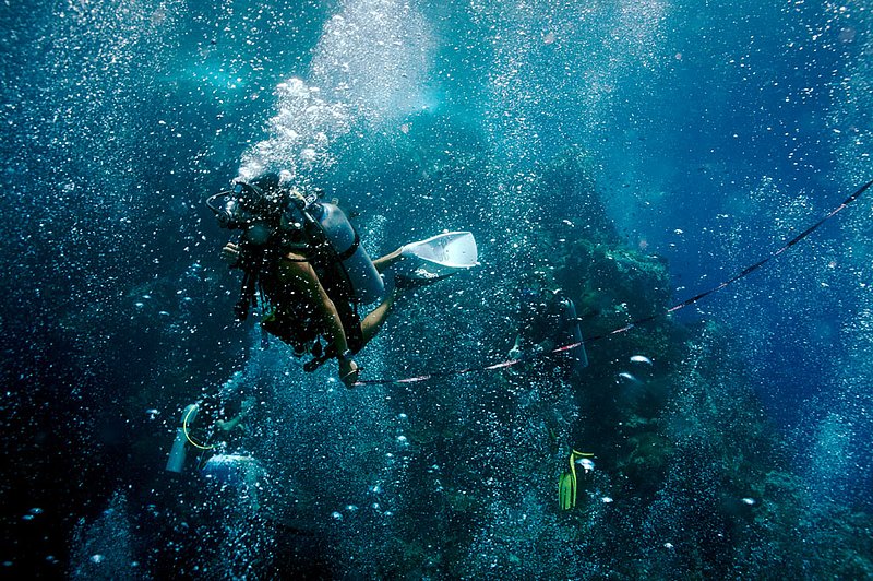 IMG_6549.jpg :: An instructor off of Sail Rock, Gulf of Thailand, Thailand.