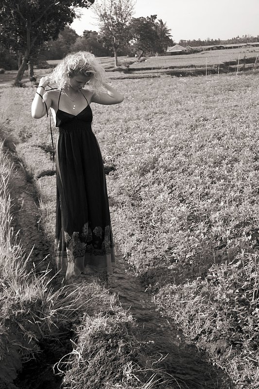 IMG_7841 17.jpg :: A beautiful Swedish girl in the rice paddies of Lombok, Indonesia.