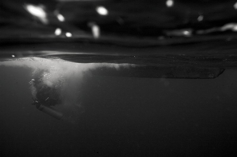 IMG_8094.jpg :: A backwards roll from a longtail into the Andaman Sea, Thailand.