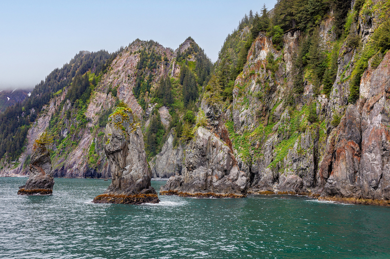 AK006.jpg :: Sea Stacks found near the coastline along the Kenai Fjord

Kenai Fjord, Alaska  - Spring 2025
