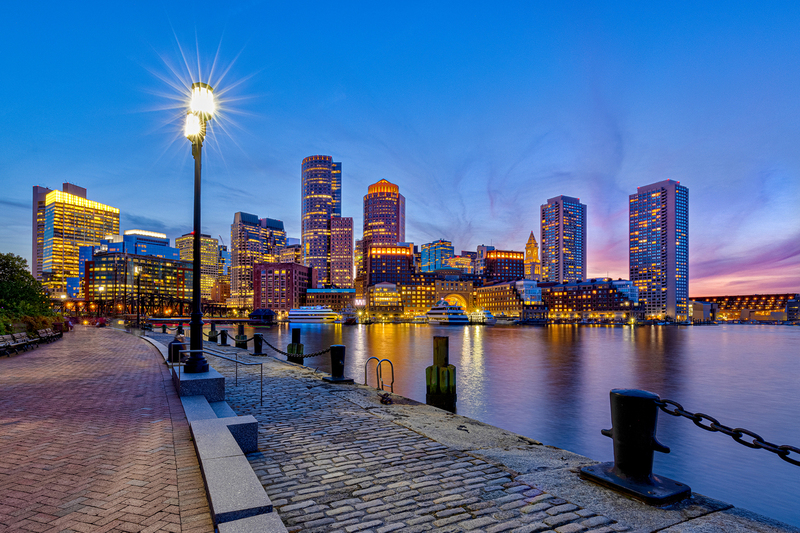 MA043.jpg :: Twilight view of Boston from Fan Pier Park

Boston MA - Summer 2021