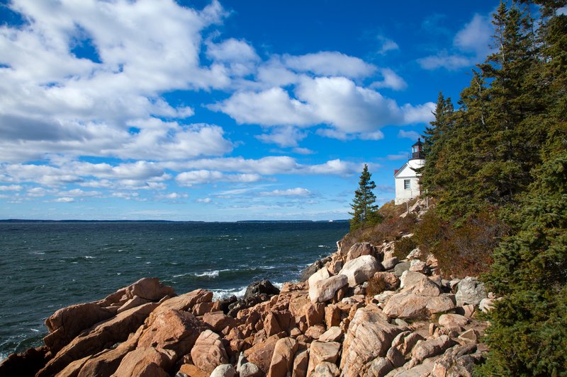 ME0571.jpg :: The Bass Harbor Lighthouse as viewed from along the rocky coastline

Acadia National Park ME - Fall 2010