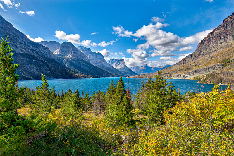 MT002.jpg :: A view looking West along St Mary's Lake in Glacier National Park

Glacier National Park, MT - Fall 2019