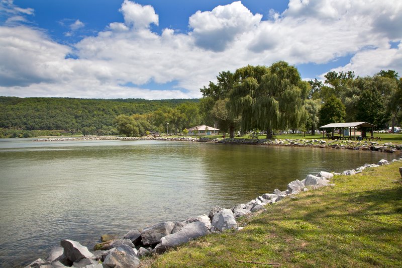 NY201.jpg :: Looking East along the Seneca Lake shoreline at Lakeside Park

Watkins Glen NY
Summer 2010