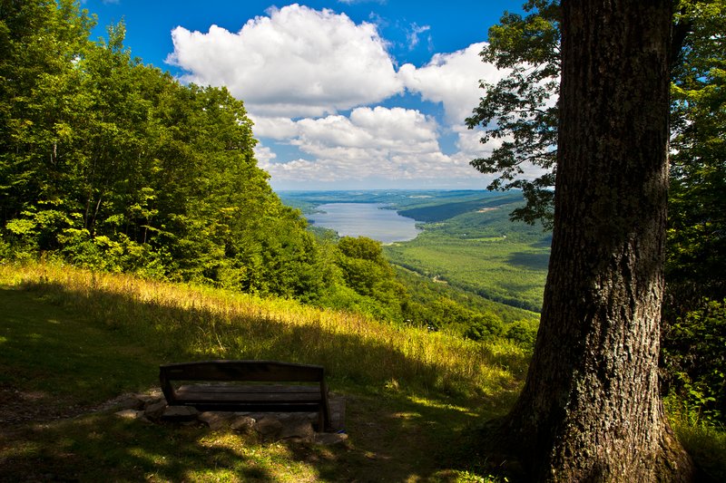 NY258.jpg :: Elevated vista of Upstate New York's Honeoye Lake as seen from Hollister Spencer Park

Honeoye NY - Summer 2011