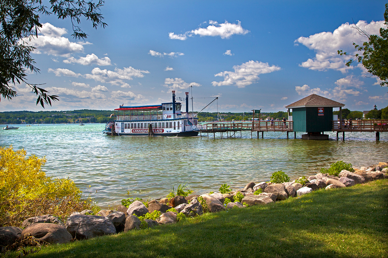 NY323.jpg :: The Canandaigua Lady docked at Kershaw Park at the North end of Canandaigua Lake

Canandaigua NY