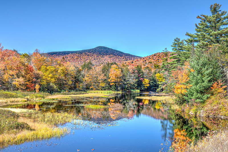 NY723.jpg :: Lewey Lake on a tranquil Fall day in the Adirondacks

Speculator region, NY - Fall 2019