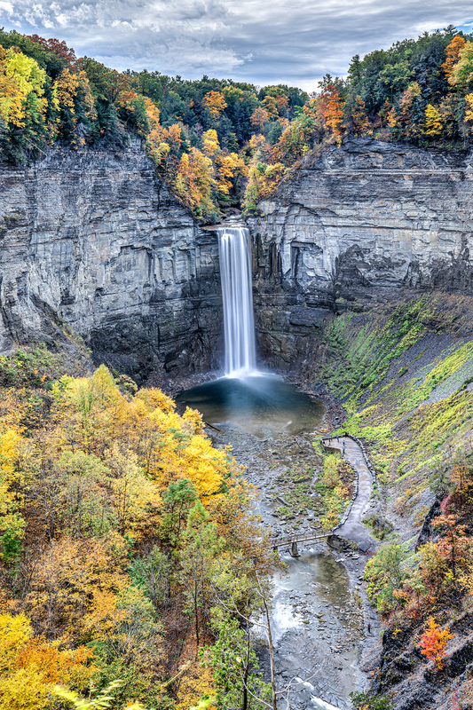 NY735.jpg :: Portrait view of a great Fall color display at Taughannock Falls

Trumansburg NY - Fall 2019