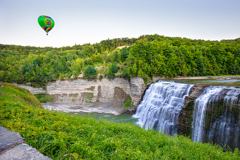 NY774.jpg :: A balloon ride over Middle Falls in Letchworth State Park

Letchworth State Park - Summer 2020