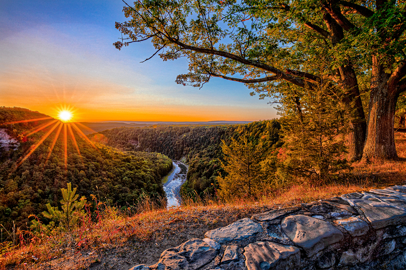 NY776.jpg :: Early Fall sunrise at Archery Field Overlook

Letchworth State Park - Fall 2020