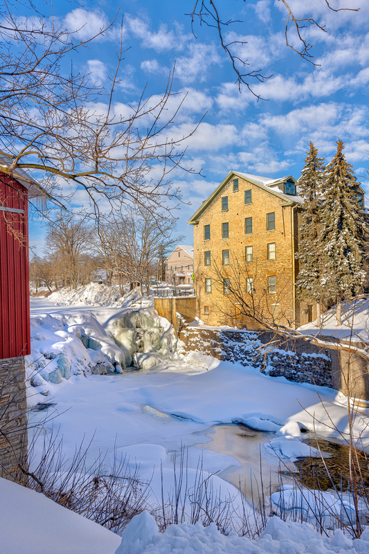NY789.jpg :: Corner view of a beautifully frozen waterfall on a very chilly morning

Honeoye Falls NY - Winter 2022