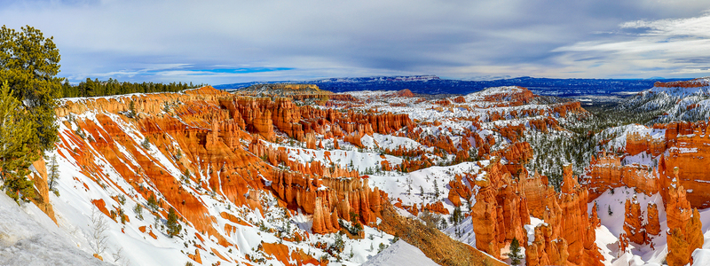 UT005.jpg :: A pano of one of the several majestic views of the beautiful Bryce Canyon

Bryce Canyon National Park UT - Winter 2019