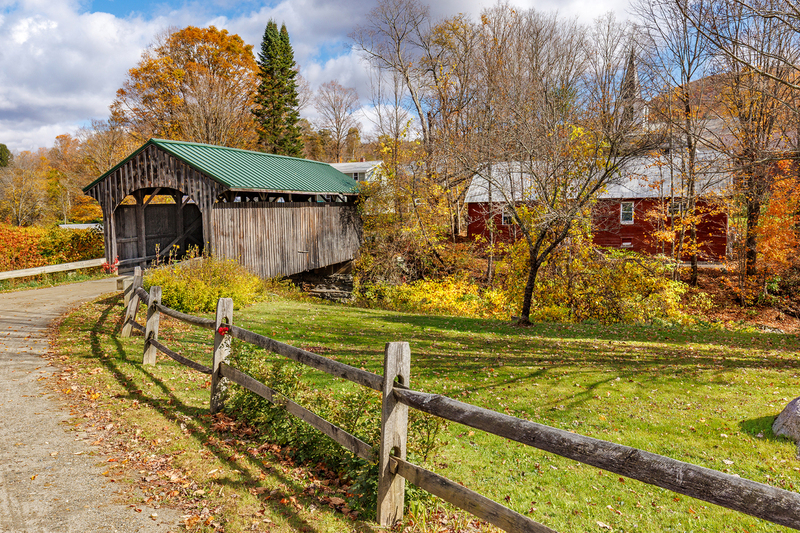 VT046.jpg :: The Historic Village Covered Bridge on a sunny day

Waterville VT - Fall 2025