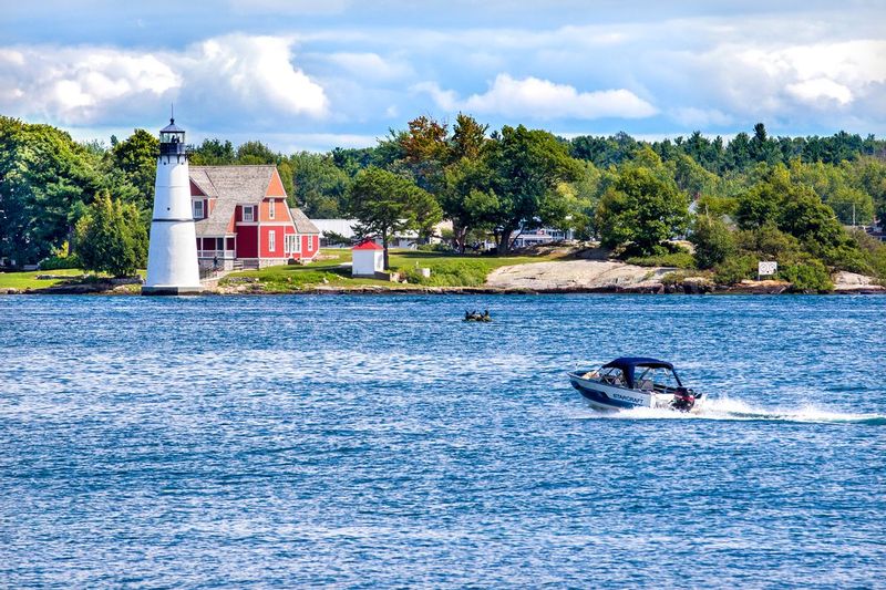 NY428.jpg :: Rock Island Lighthouse, built in 1882, is located Northeast of Clayton NY

Thousand Islands in NY - Summer 2015