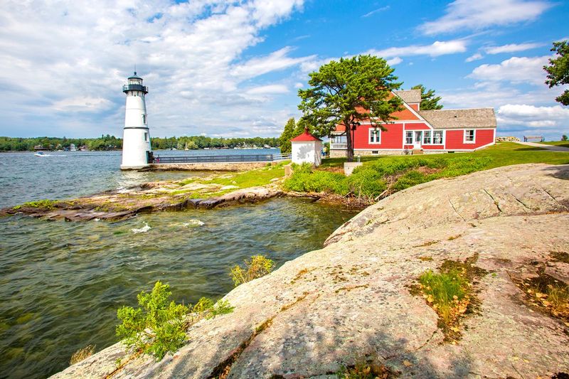 NY430.jpg :: Rock Island Lighthouse, built in 1882, is located Northeast of Clayton NY

Thousand Islands in NY - Summer 2015