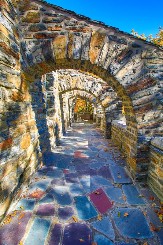 NY454.jpg :: Looking through the stone archway at Garrett Chapel on Keuka Lake

Bluff Point NY - Fall 2015