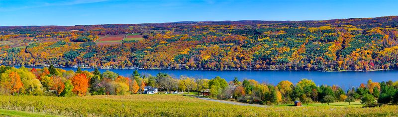 NY458.jpg :: A panorama of the middle of Keuka Lake

Keuka Lake area NY - Fall 2015