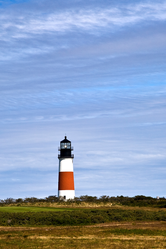 MA018alt.jpg :: The Sankaty Head Lighthouse, lit in 1850, guards the shoals off southeast Nantucket

Nantucket, MA - Summer 2009