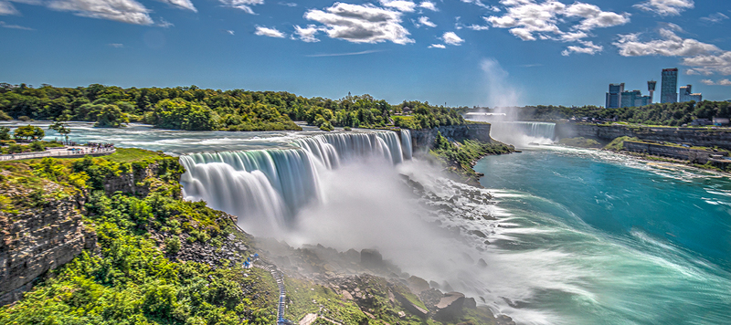 NF009b.jpg :: Panoramic version of American Falls as seen from the Observation Deck

Niagara Falls NY - Summer 2019