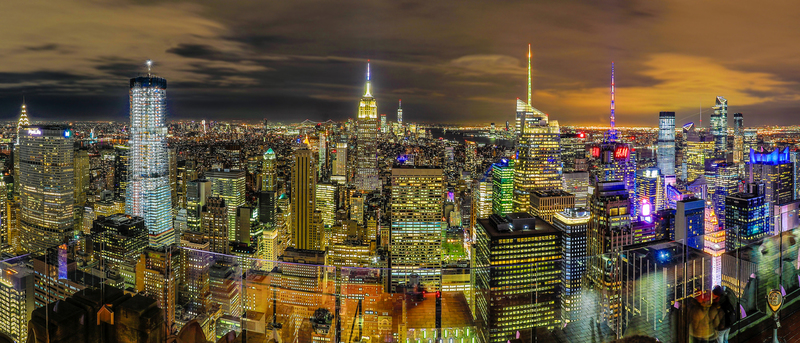 NY661.jpg :: A panoramic evening view of the Manhattan sky line

New York City, NY - Spring 2019