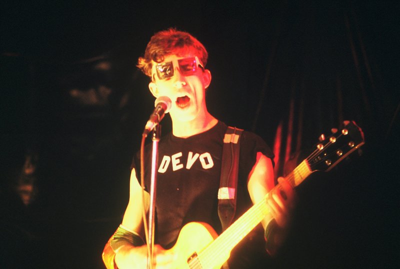 Devo 2  SF   1978.jpg :: Devo arrived at the FAB Mab in SF for 2 nights on Jan.6&7,78..it was chaos when they returned in May & many fans were shut out...these photos were taken @ the much larger Old Waldorf club the following Nov.10,11...4 sell out shows & the crowd went crazy..the last time Devo played a club in SF....