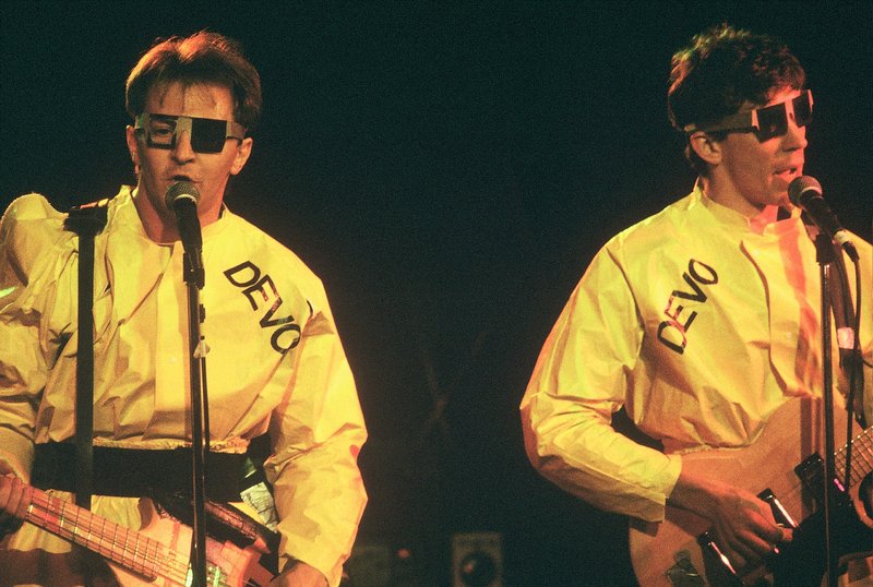 Devo 4  SF   1978.jpg :: Devo arrived at the FAB Mab in SF for 2 nights on Jan.6&7,78..it was chaos when they returned in May & many fans were shut out...these photos were taken @ the much larger Old Waldorf club the following Nov.10,11...4 sell out shows & the crowd went crazy..the last time Devo played a club in SF....