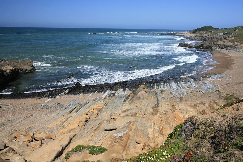 IMG_5072.jpg :: A view from the bluff at Bean Hollow along highway 1 near Pescadero, California